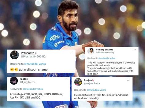 "Get well soon champ"- Twitter reacts as Jasprit Bumrah ruled out of ...