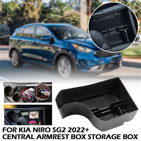 Car Central Control Storage Box For Kia Niro Sg2 2022 Control Container G5s8 Ebay