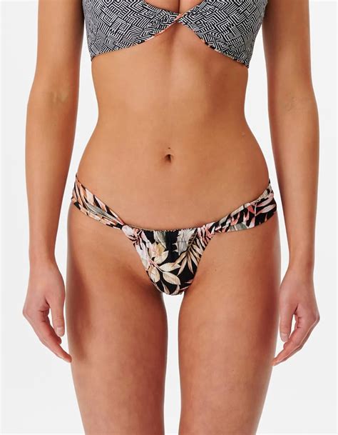 Rip Curl Havana Skimpy Coverage Bikini Bottoms Black Combo Tillys