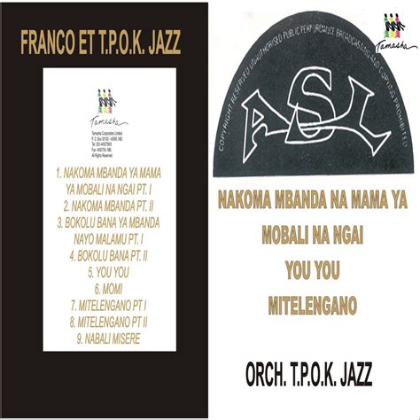 Nakoma Mbanda Ya Mama Ya Mobali Na Ngai Album By Franco Luambo