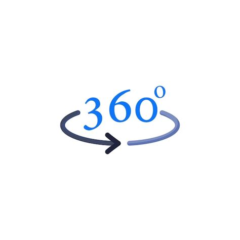 Premium Vector 360 Degree Icon Vector Design Template