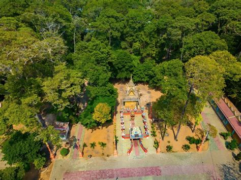 Premium Photo | Travel and landscape concept top view of ancient khmer pagoda architecture the ...