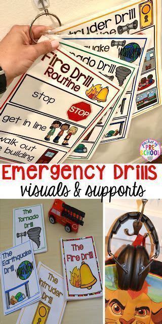 Emergency Drills Visual Routine Posters And Supports Fire Drill