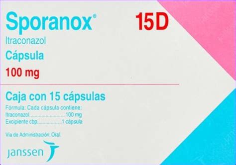 SPORANOX 15D 100MG 15 CAPSULAS FARMACIA RIVAS DEL CENTRO