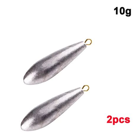 Pc Lead Sinkers Water Droplets Lead Weights Oval Split Shot Olive In