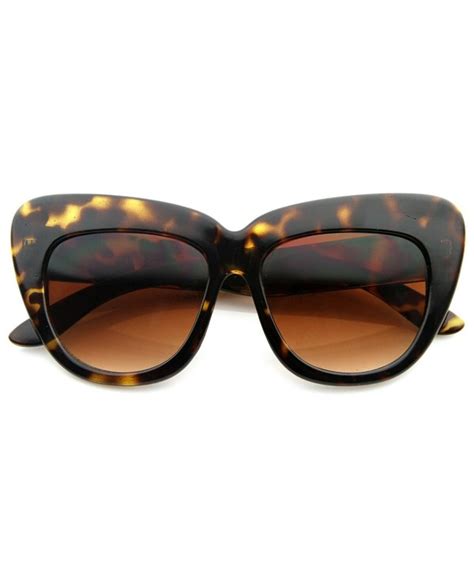 Mod Pointed Cat Eye Clear Fashion Frame Glasses - Cheetah Clear ...