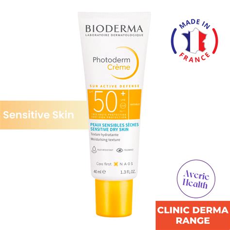 Bioderma Photoderm Cream SPF50+ Sunscreen 40ml | Dry, Sensitive Skin ...