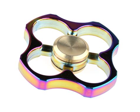 Alu Profi Fidget Hand Spinner Rainbow Metall Finger Kreisel Anti Stress