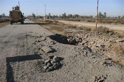 Close Call A Massive Ied Crater By The Road Taken During Flickr