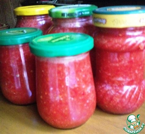 Сырая перечная аджика – кулинарный рецепт