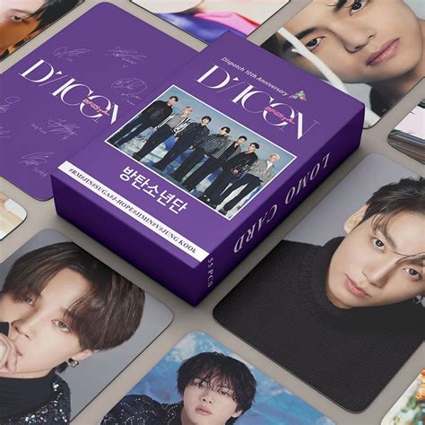 55pcs box BTS Photocards 2022 DICON Álbum LOMO Cartão Postal Shopee