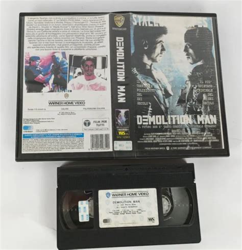 Demolition Man 1993 Vhs Italien Sylvester Stallone Wesley Snipes Sandra