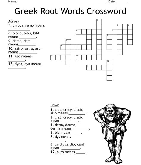 Greek Root Words Crossword - WordMint