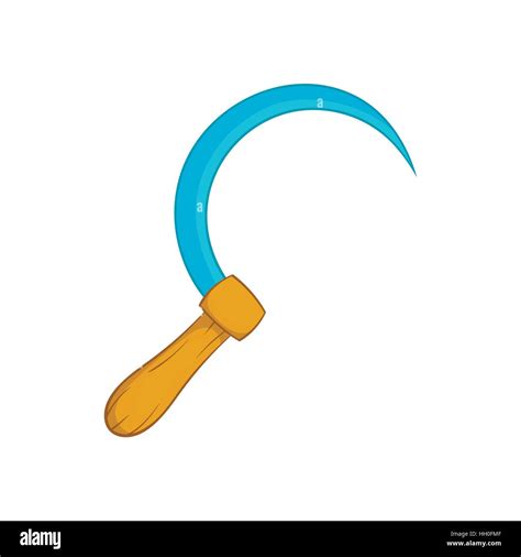 Sickle Icon In Cartoon Style Stock Vector Image Art Alamy