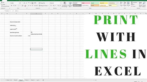 How To Print Lines On Excel Sheet Printable Templates