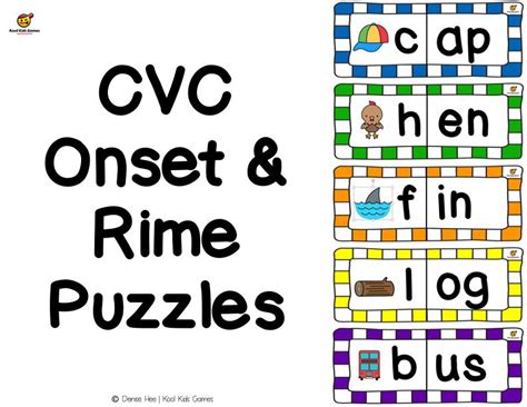 Learning Word Families How To Teach Onset And Rime With Cvc Puzzles