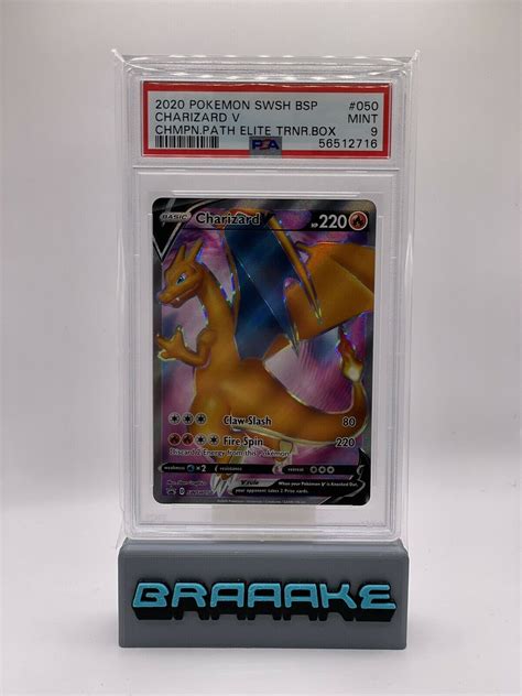 Charizard V Psa Mint Black Star Promo Swsh Pokemon Champions