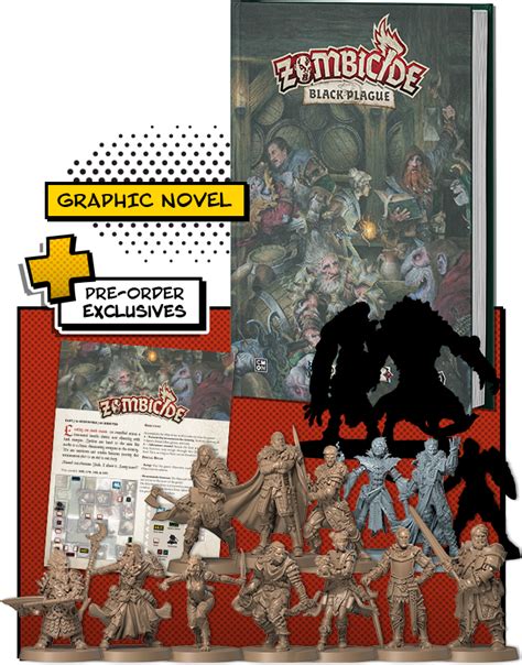 Cmon Comics Zombicide Black Plague Road To Hell Bundle Graphic