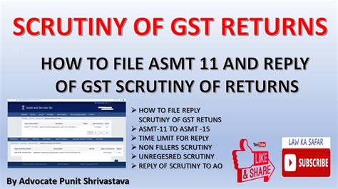 Scrutiny Of Gst Returns How To Reply Of Scrutiny Gst Scrutiny