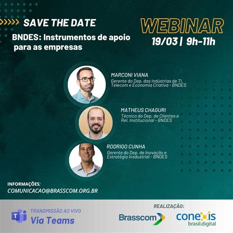 Webinar BNDES Instrumentos De Apoio Para As Empresas Brasscom