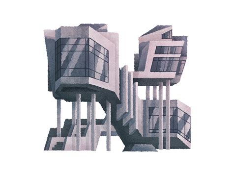 Brutalist Architecture by MUTI on Dribbble