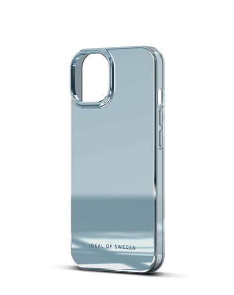 Clear Case IPhone 14 Mirror Sky Blue IDEAL OF SWEDEN