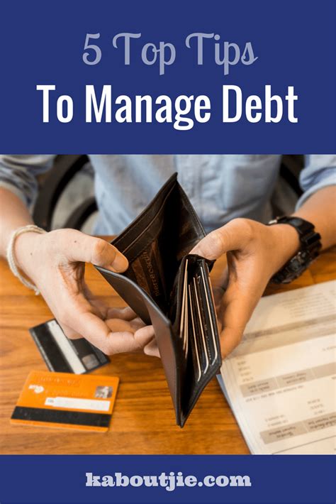 5 Top Tips To Manage Debt