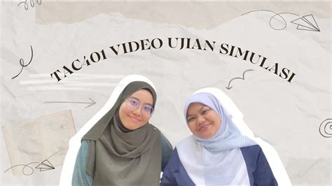 Tac401 L Introductory Arabic Level 1 L Video Ujian Simulasi Bahasa Arab Youtube