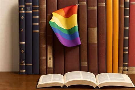 Premium Ai Image A Book About Lgbtq History Sits On A Shelf Waiting