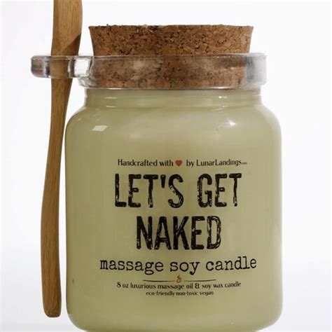 Let S Get Naked Massage Candle Anniversary Gifts Etsy