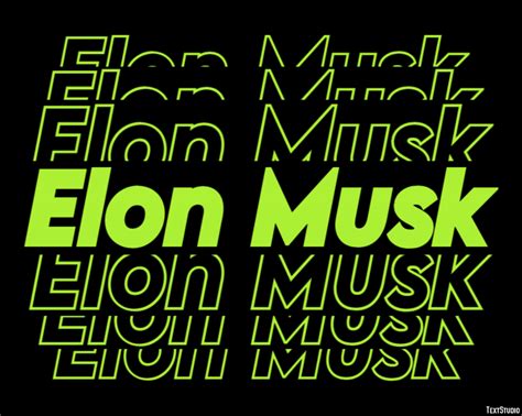 Elon Musk Effet De Texte Et Design De Logos C L Brit Textstudio