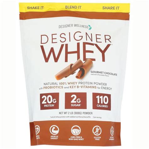 Designer Whey Whey Protein Powder Chocolate Lbs Pwdr Swanson