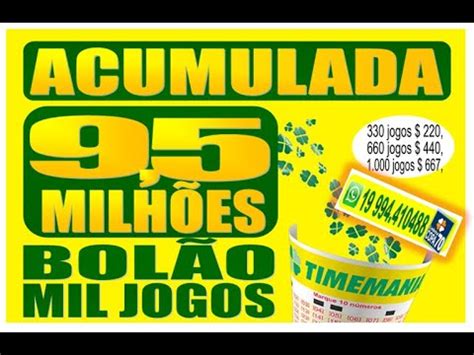 TIMEMANIA OUSADIA BOLÃO 1000 JOGOS YouTube