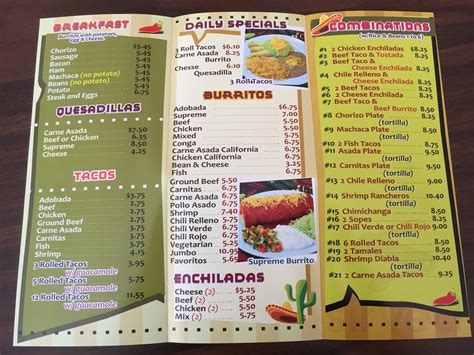 Los Favoritos Taco Shop menu in Mesa, Arizona, USA