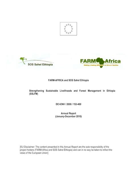 PDF FARM AFRICA And SOS Sahel Ethiopia FARM AFRICA And SOS Sahel