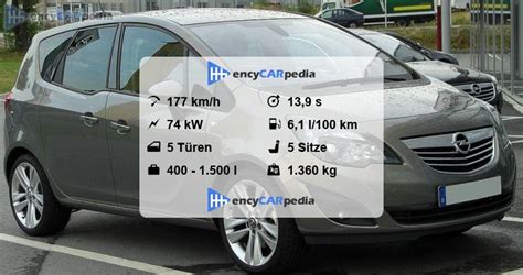 Opel Meriva Technische Daten Leistung Karosserie