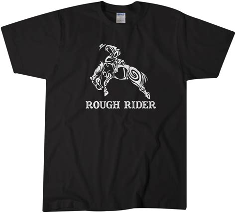 Rough Rider Rodeo Funny Horse Tee T Shirt T For Men Women