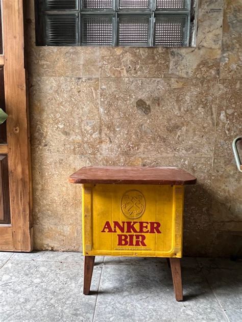 Meja Krat Bir Anker Vintage Jengki Jati Solid Antik Furnitur Di Carousell