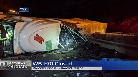 Semi Rollover Closes Wb I 70 Near Dotsero In Glenwood Canyon Wednesday