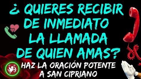 ORACIÓN a SAN CIPRIANO para el amor PARA QUE TE LLAME DE INMEDIATO