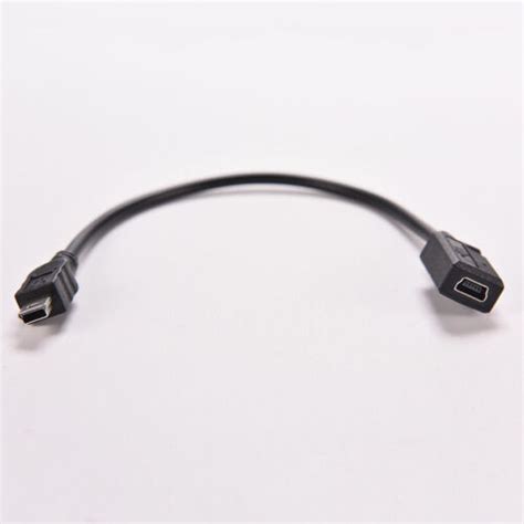 Mini Usb B Pin Male Plug To Female Jack Extension Data Adapter Cord