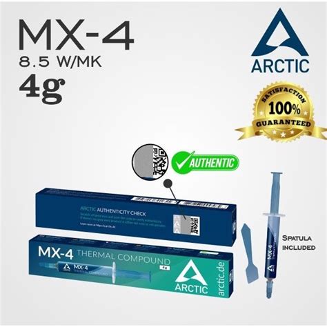 Jual Thermal Paste ARTIC COOLING MX4 4 Gram Shopee Indonesia