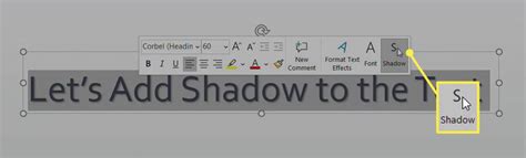 How To Apply A Text Shadow In Powerpoint