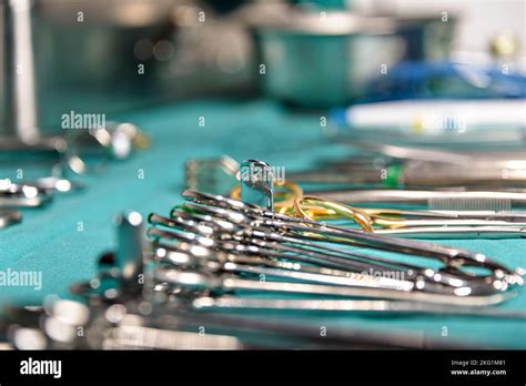 Surgical Instruments In The Operating Room Stock Photo Alamy