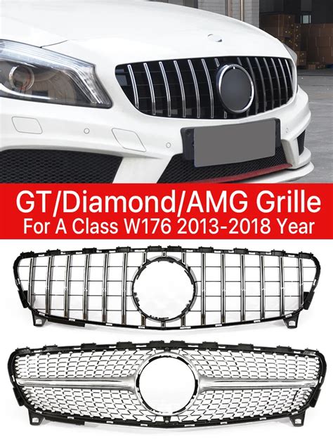 GTR Panamericana Diamond AMG Radiator Grille A45 Grill For Mercedes