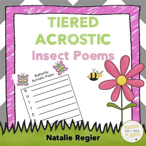 Insect Acrostic Poems Tiered Writing Templates Acrostic Acrostic