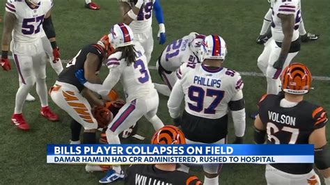 Shocking Scene As Bills Player Damar Hamlin Suffers Cardiac Arrest At