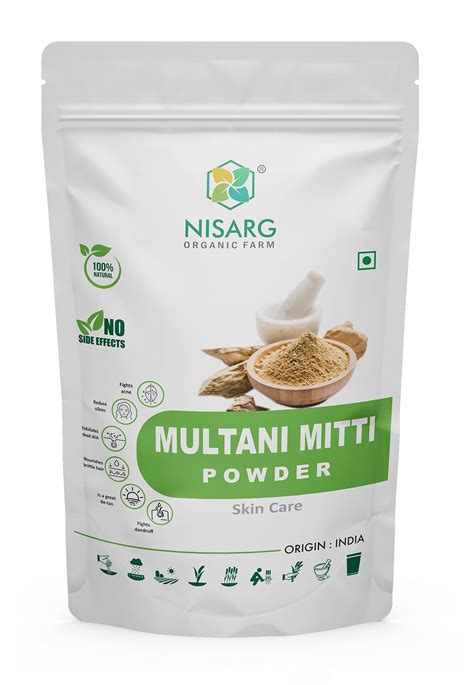 Buy NISARG FARM Multani Mitti Powder I Lightens Brightens Skin I Pure