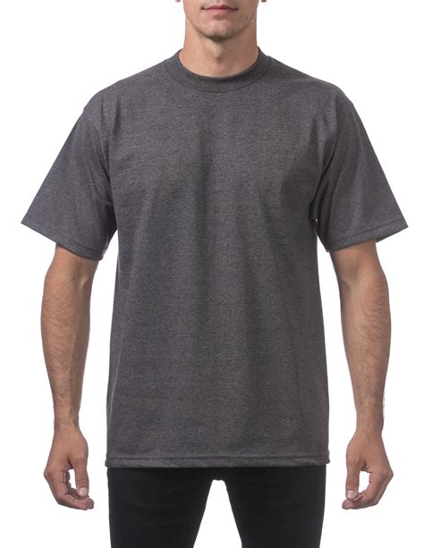 Pro Club Mens Heavyweight Short Sleeve Tee Charcoal