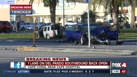 Serious Crash Closes Del Prado Near Cape Coral Hospital Fox 4 Now